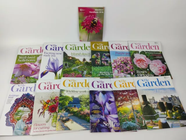 RHS The Garden Magazine - Jan - Dec 2016 Full Year Royal Horticultural Society