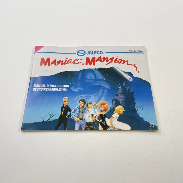 notice Nintendo NES Maniac Mansion FRA Très Bon état