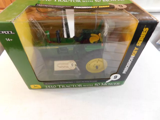 2011 Ertl Precision #9 Key John Deere 2510 Tractor & 50 Mower Nib 1/16 Diecast