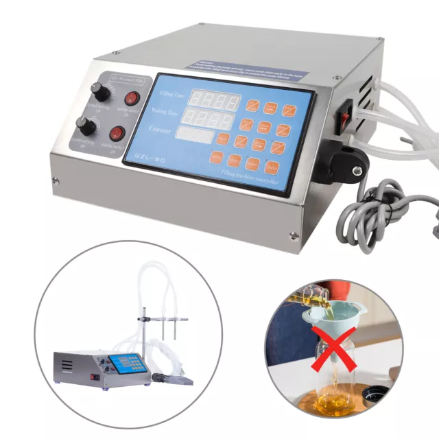 60 Bottle/Min Filler Liquid Filling Machine 4000ml Electric Digital Pump 2 Heads