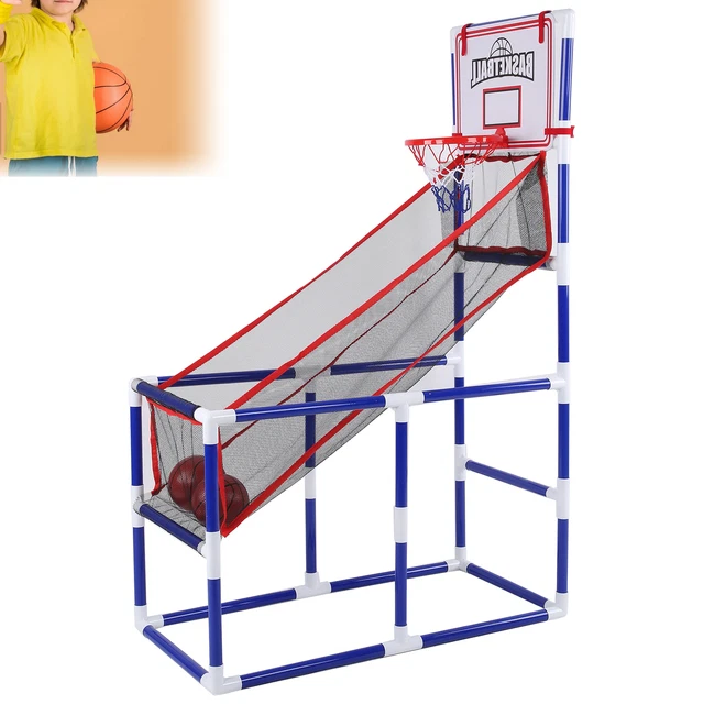 Kids Basketball Hoop Game DIY Assembly Indoor Outdoor Sports Basketball Game Toy