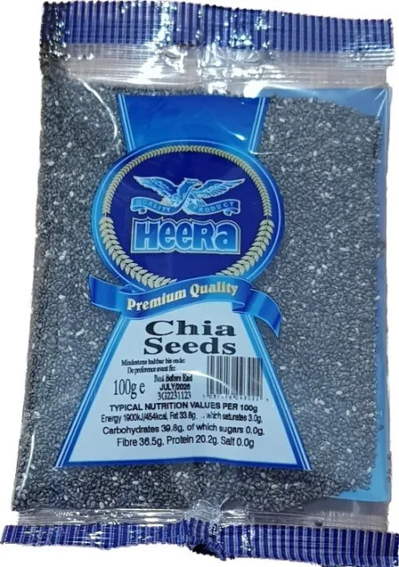 100g Chia Seeds - Premium Quality Natural & Raw Chia Seed