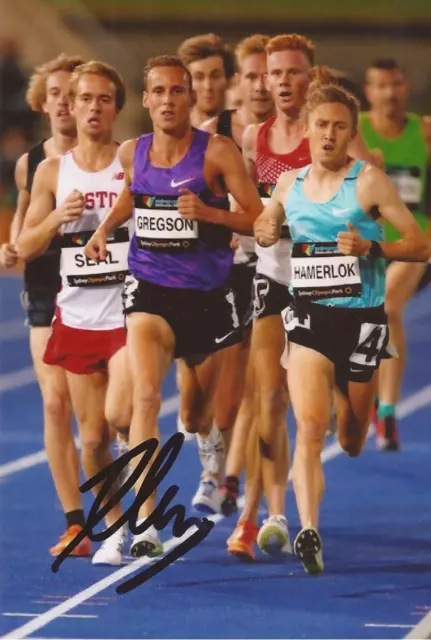 ATHLETICS: RYAN GREGSON SIGNED 6x4 ACTION PHOTO+COA *RIO 2016*