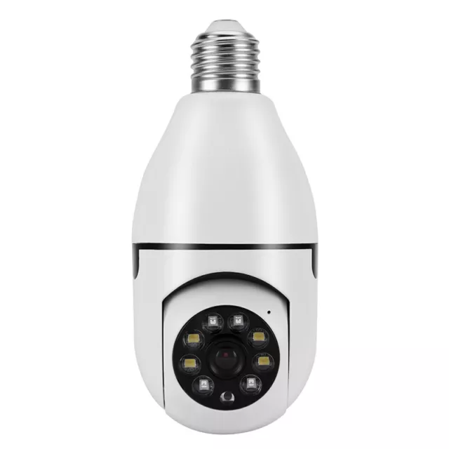 Wireless Light Bulb Camera Outdoor 360° Panoramic 1080P HD WiFi Smart Security C