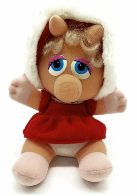 Miss Piggy Baby Christmas Vintage 1987 Plush Doll Vintage Henson Muppets Toy