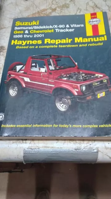 Tracker  / Suzuki / Geo repair manual