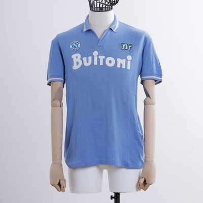 Ennerre Maglia Napoli Buitoni 1985 86 Ennerre Nr Jersey Maradona Naples Shirt 