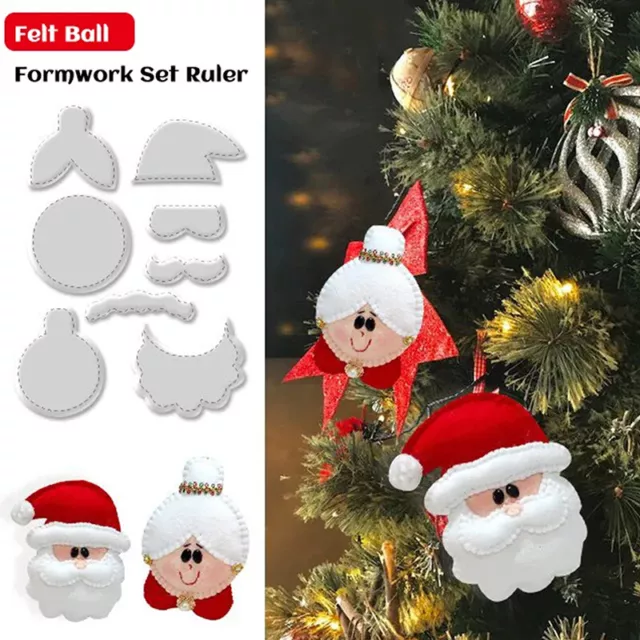 Christmas Santa And Mrs. Claus Template Set Reusable Christmas Handmade Claus_wf