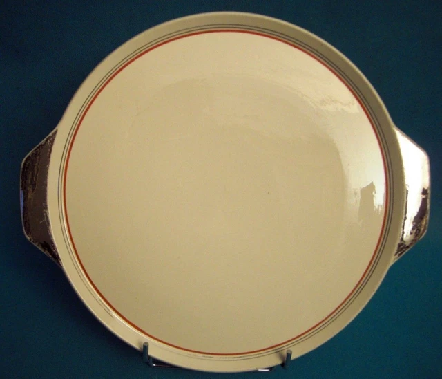 Plat De Service Céramique Vintage 32 Cm – Dessert, Gâteau, Tarte