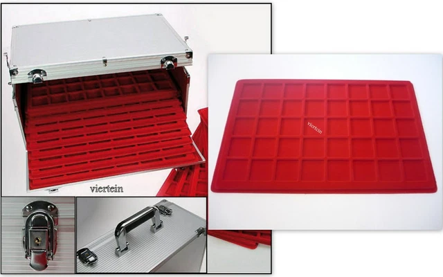 Leuchtturm 301163 Valigetta Per Monete CARGO S6 - Incl. 6 Vassoi Per - Foto 4