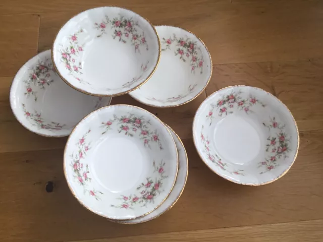 6 X Paragon Victoriana Rose CEREAL / SOUP BOWLS X 6