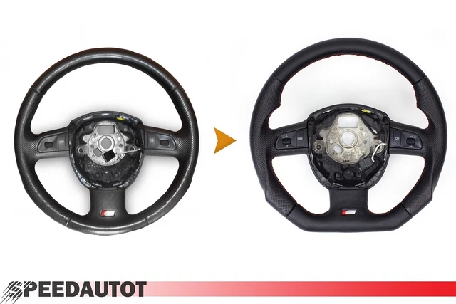 Volant Multifonction Audi S-LINE Reconditionné - Compatible A3, A5, Q5 - Cuir Et Garantie 24 Mois