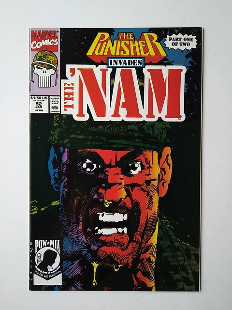The Punisher Issue #52 Invades The 'Nam Marvel Comics 1990 Part One of Two