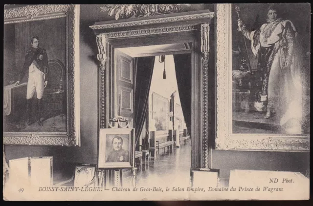 BOISSY Saint LÉGER 94 Château Prince de Wagram CPA écrite à Suzanne LECORNU 1900