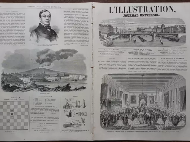 L'illustration 1865  N°1150  Le Grand Bal Donne Par Le Maire De Toulon (Var)