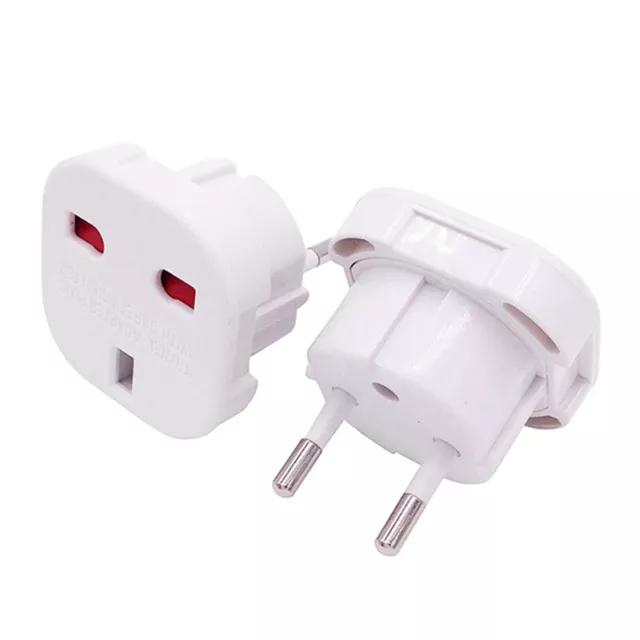 Universal Travel UK to EU Wall AC Power Charger Adapter Outlet Converter Socket