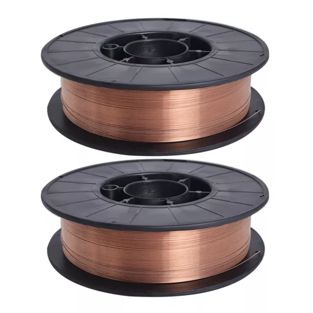 2Pack ER70S-6 .030" (0.8mm) Mild Steel MIG Welding Wire 11-lb Roll 2