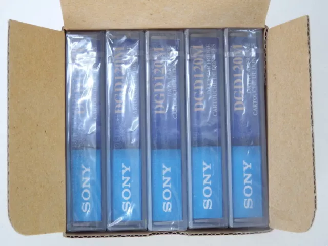 Box of 5 x Sony DDS2/DDS-2 Computer Grade DAT Data Tapes/Cartridges 4/8GB NEW