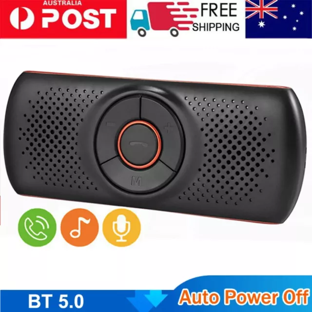 Wireless Bluetooth Handsfree Car Kit Speakerphone Speaker Visor Clip Drive AU