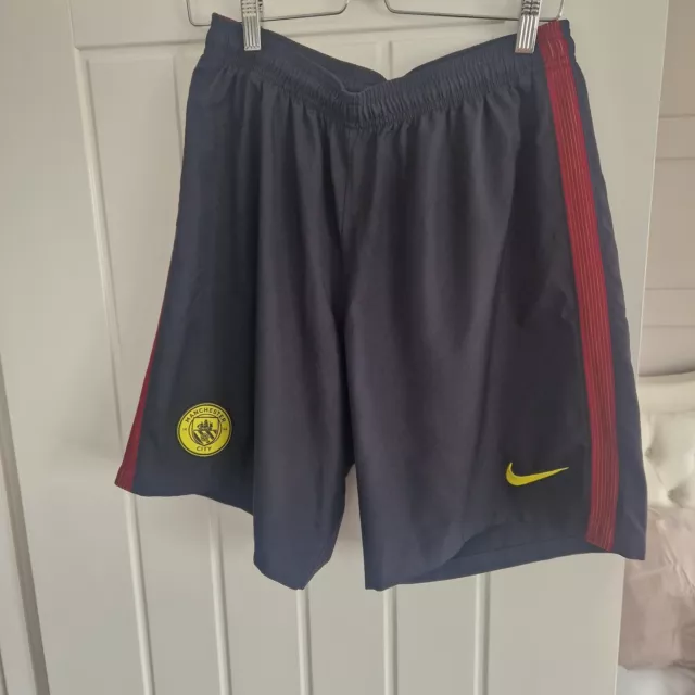 manchester city nike Dri-fit shorts Black Xl