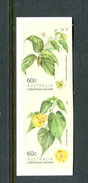 2013 Christmas Island Flowering Shrubs - MUH Booklet Pair