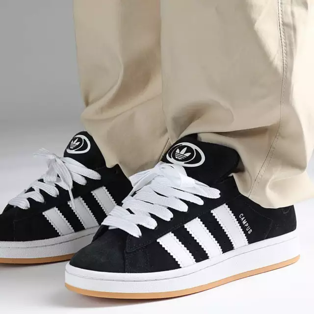 Adidas Originals Campus 00s Black White Gum GS Kids Shoes HQ6638 001 Multi Size