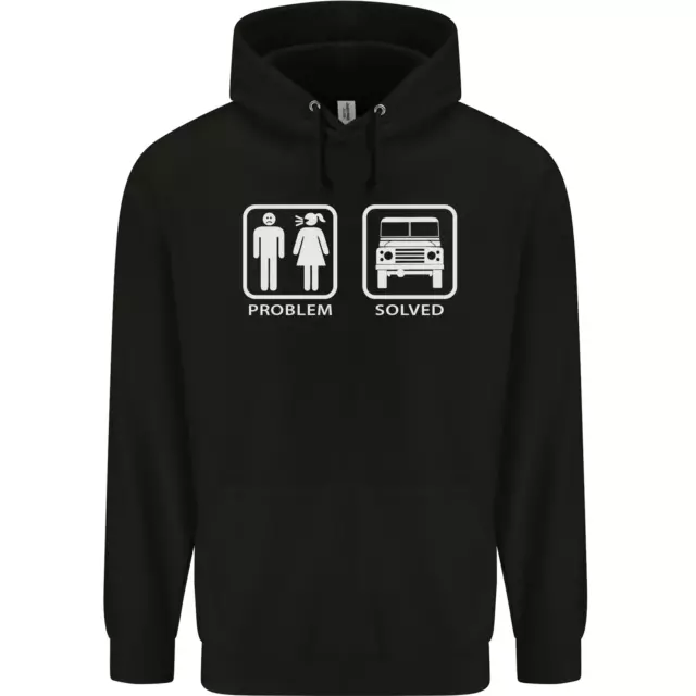 4x4 Problem Solved Off Roading Road Childrens Kids Hoodie