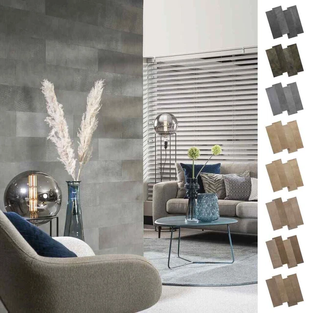 WallArt 16x Leder Wandpaneel Wandverkleidung Wandaufkleber mehrere Auswahl vidaX