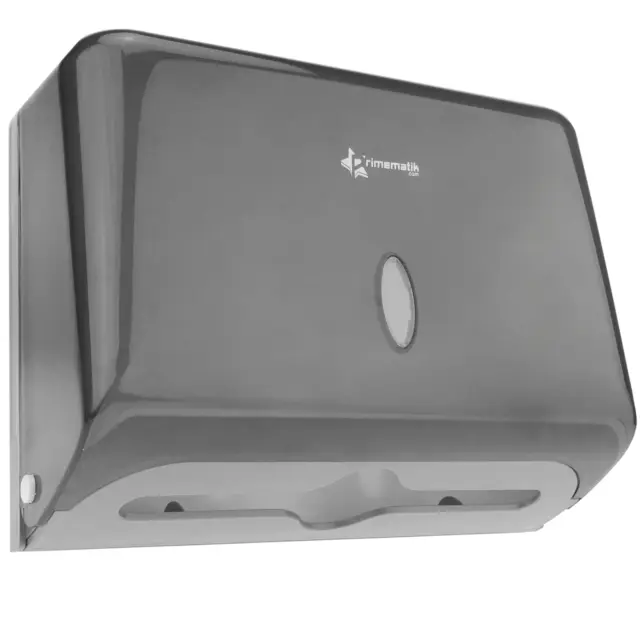 Dispensador de toallas de papel para baño en negro 268x103x204mm