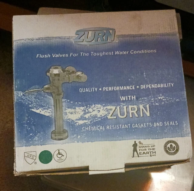 ZURN ZTS6200EV-HW 1.28 gpf, Toilet Automatic Flush Valve, Chrome, 1-1/2" IPS