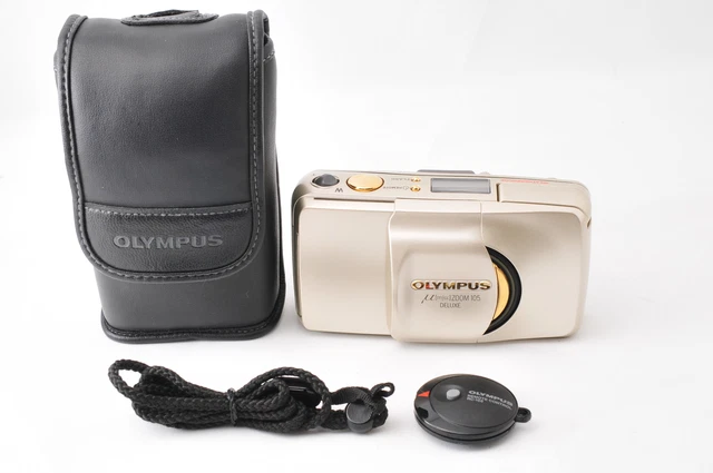 [TESTED!! MINT in case] Olympus μ mju Zoom 105 Deluxe 35mm Camera From JAPAN