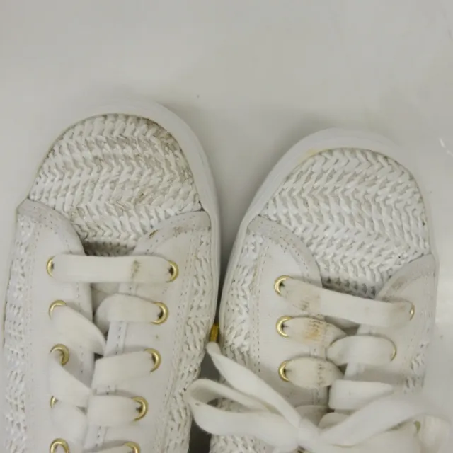 KEDS Womens White Triple up Raffia Platform Casual Sneaker Shoes US 6.5 M EU 37 3
