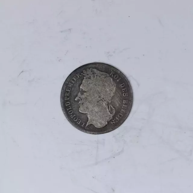 1834 Belgium 1/4 Franc