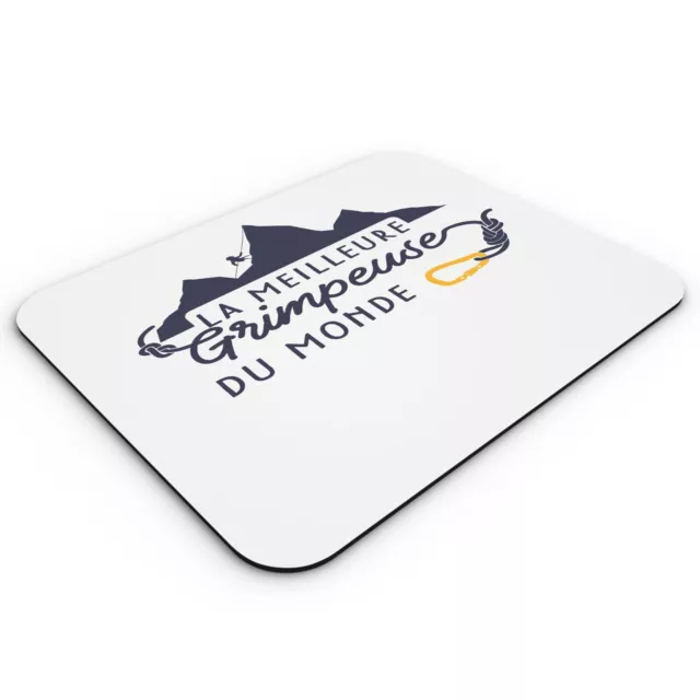 Tapis de Souris Idée Cadeau La Meilleure Grimpeuse du Monde Escalade Montagne