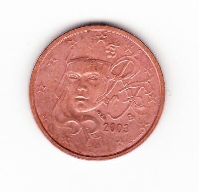 Pièce de monnaie 2 cent centimes euro France 2003