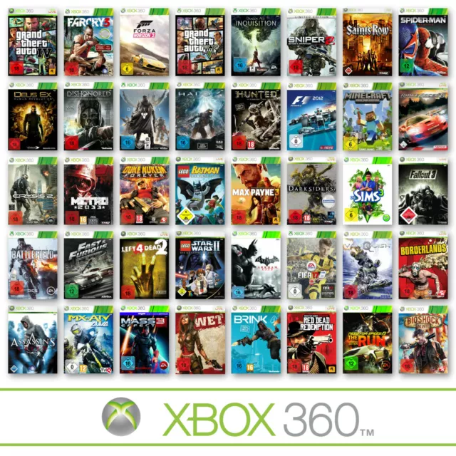XBOX 360 Spiele-Wahl 🎮 Action 🚨 Sport 🏃‍♀️🏃 Racing 🏁 Shooter 💣