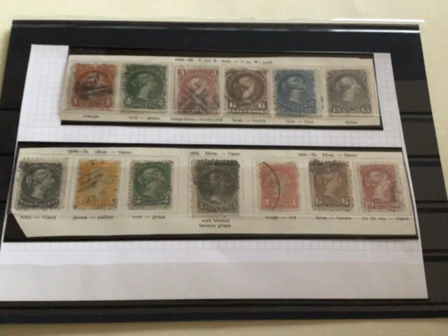 Canada Queen Victoria used stamps A10234