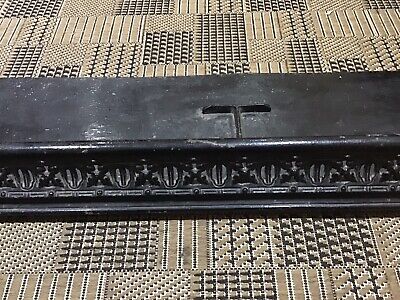 Vintage Cast Iron Fireplace Hearth 132 x 30 x 12cm high approx. 3