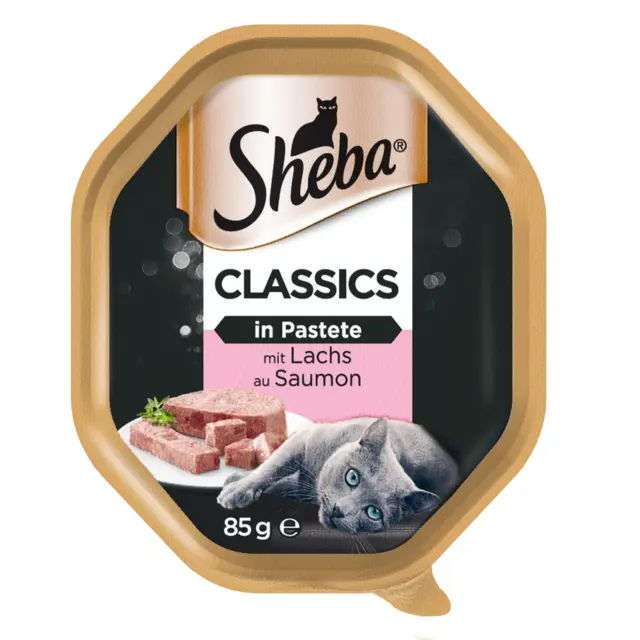 SHEBA PATE 85g SAUMON nourriture humide pour chat