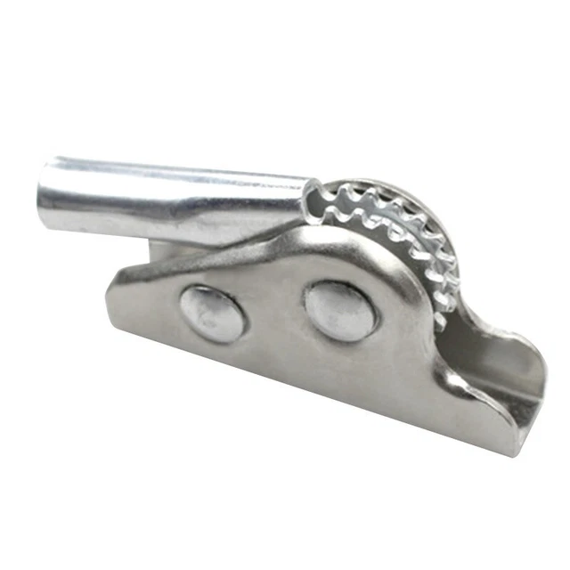 47 90mm Argent Pliable Canapé Charnière Réglable Engrenages Cliquet 180 Degrés