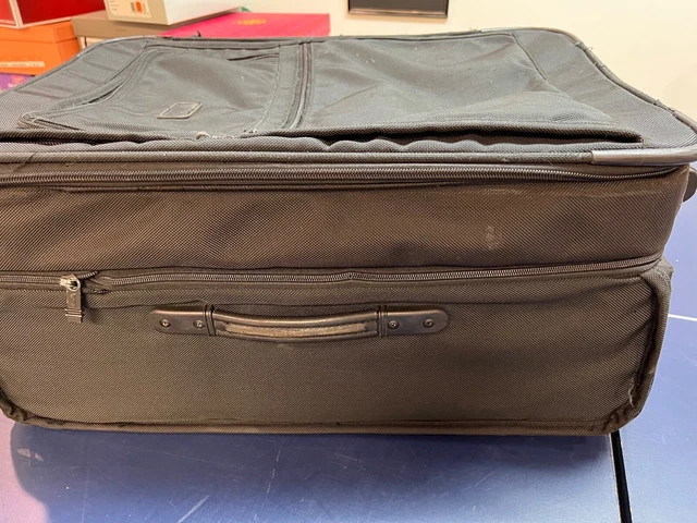 TUMI Alpha 2283D3 Upright 2-Wheeled Expandable Suitcase  Black 12x20x26" 14