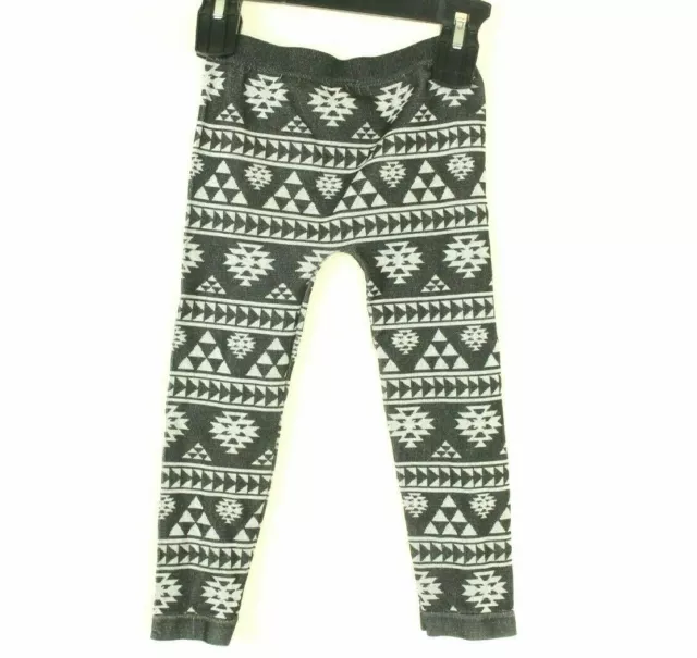 Faded Glory Girls Aztec Gray Leggings One Size (4-6X)