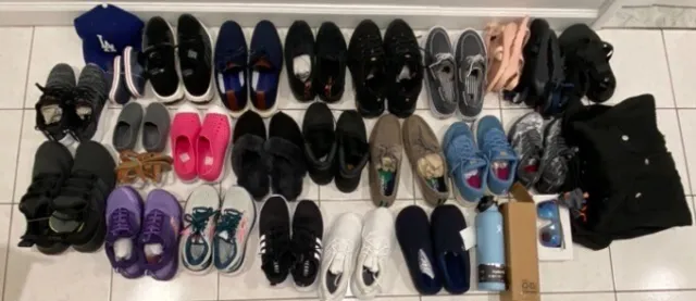 Amazon Wholesale Lot Of 28 Adidas Shoes + Chaco + Sperry +  Crocs + Sneakers