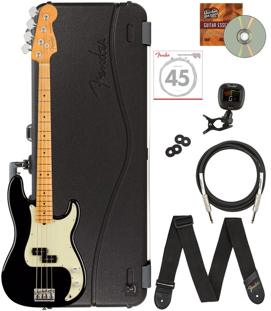 Fender American Professional II Precision Bass - Black w/ Hard Case