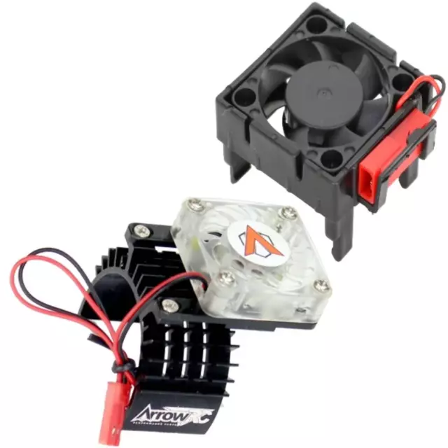 PowerHobby Esc Refroidissement Ventilateur Moteur Noir Pour Traxxas Velineon