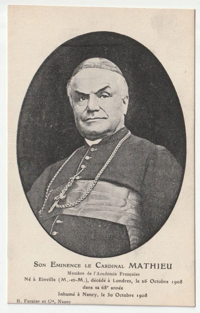 NANCY - CPA 54 - Personnage - Le Cardinal Mathieu né a Einville