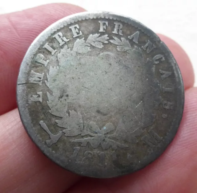 2 Francs 1811 M Toulouse Napoleon Empereur Argent (1 5 10 50 A B BB D K MA W)