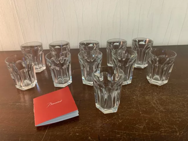 12 verres à liqueur modèle Harcourt en cristal de Baccarat (prix à la pièce)