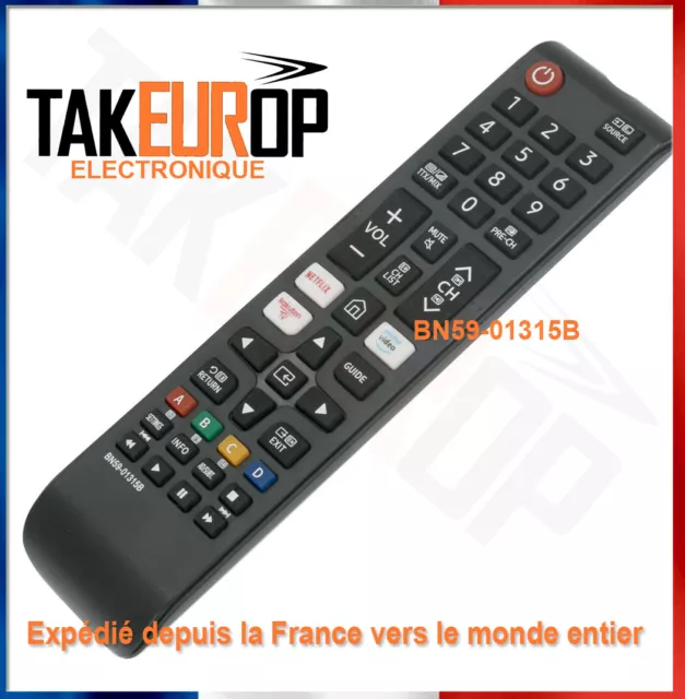 Télécommande modele BN59-01315B Samsung TV SMART Téléviseur SAMSUNG