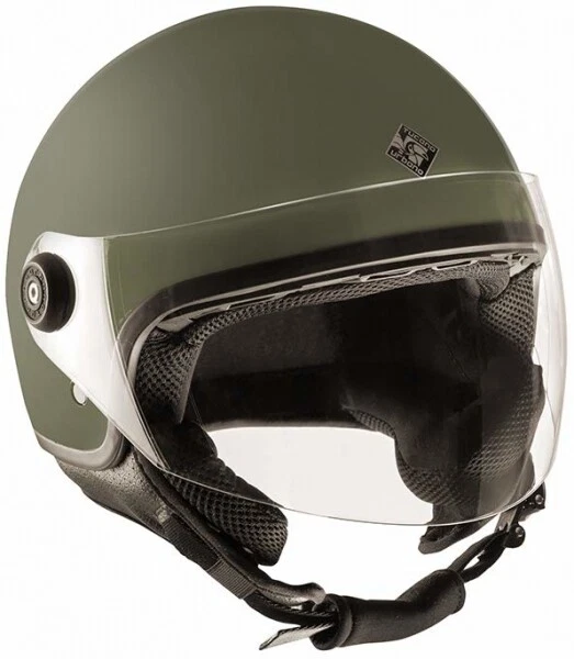 Casco Demijet Demi-Jet Tucano Urbano El Jettin Verde Opaco Taglia M